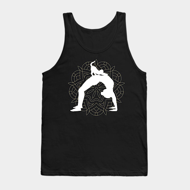 Yoga Cats Meditation Mandala Namaste Tank Top by RRDESIGN